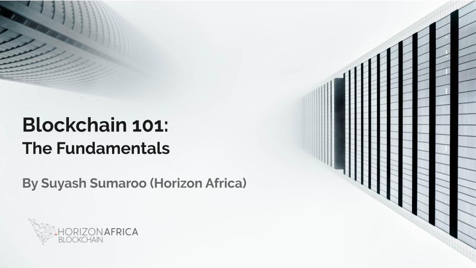 Horizon Africa Blockchain Fundamentals Course