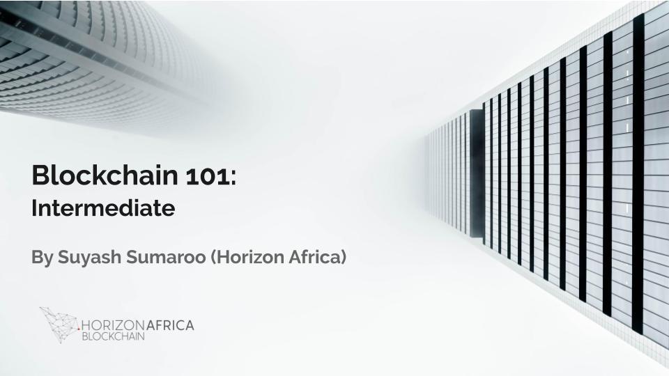 Horizon Africa Blockchain Course